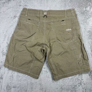 KUHL Cargo Shorts Mens Hiking Vintage Patina Dye Utility Gorpcore Khaki Outdoor